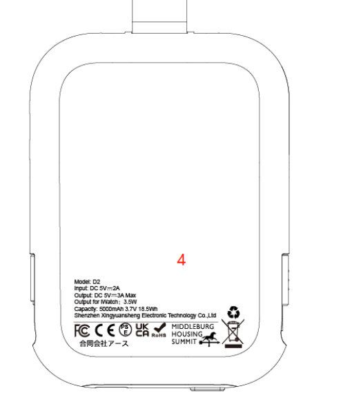 125 PCS RORRY Portable Apple Watch Chargers(White)