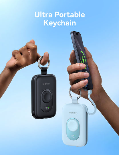 RORRY D2-20000mAh PD 30W Portable Charger Keychain Power Bank